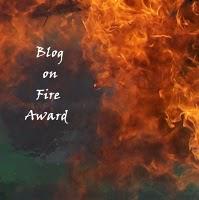 Blog On Fire Award + Giveaway Winner