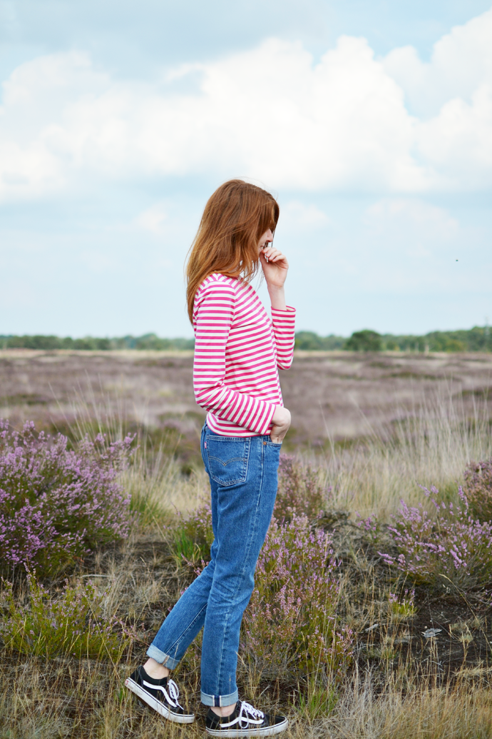 Pink Striped Top