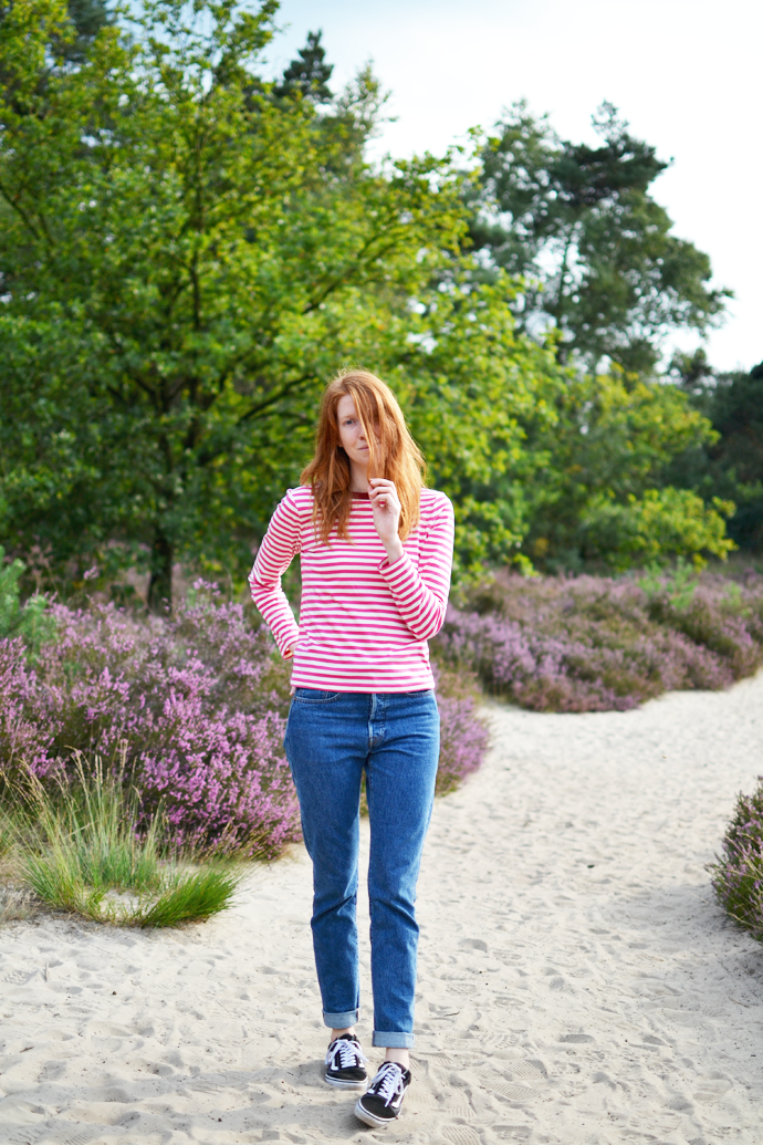 Pink Striped Top