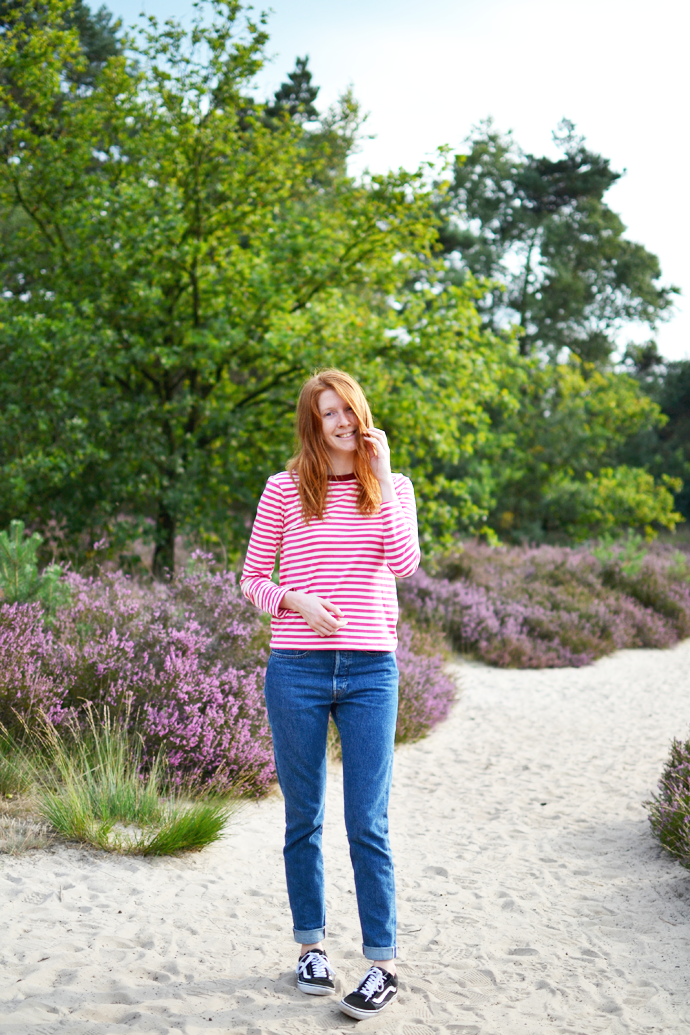 Pink Striped Top