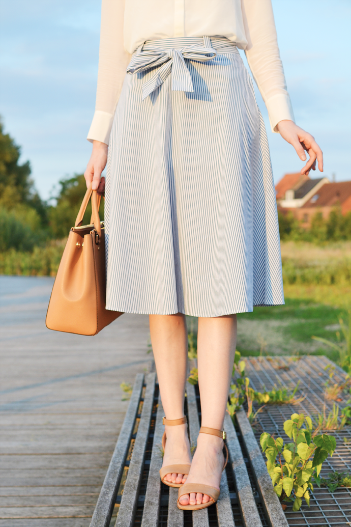 Striped Skirt Outfit