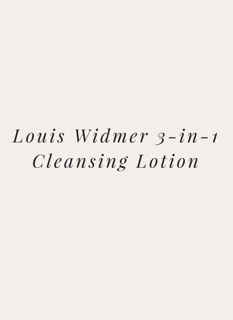 Louis Widmer 3-in-1 Cleansing Lotion