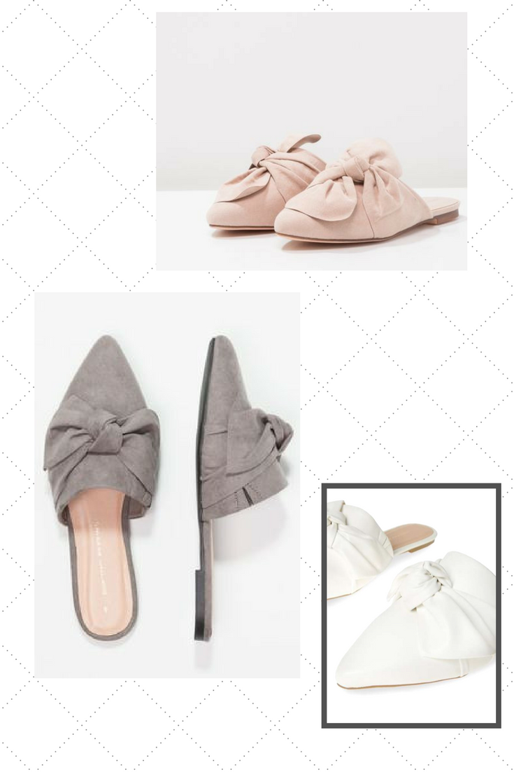 Mules Spring 2018 - Pastel, white, nude, grey