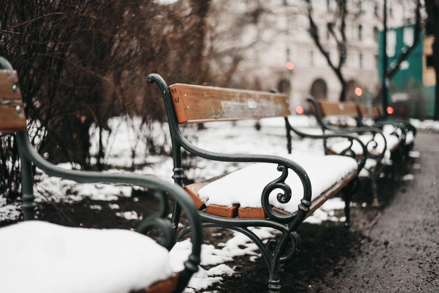 Vienna in winter snow