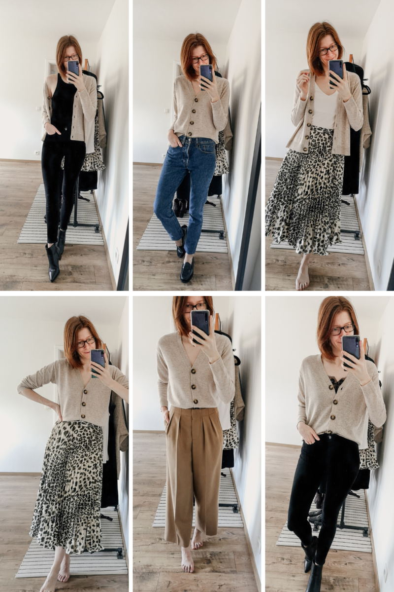 6 Ways to Wear a Beige Cardigan • The Ginger Diaries
