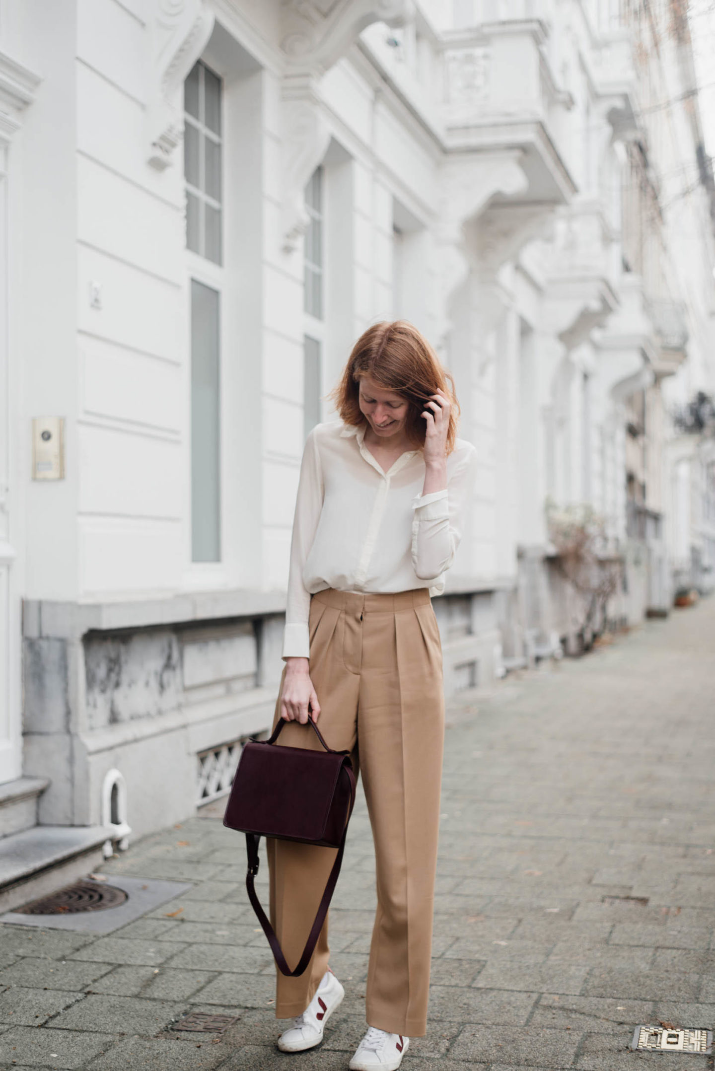 Fluid Wool Wide Leg Pants • The Ginger Diaries