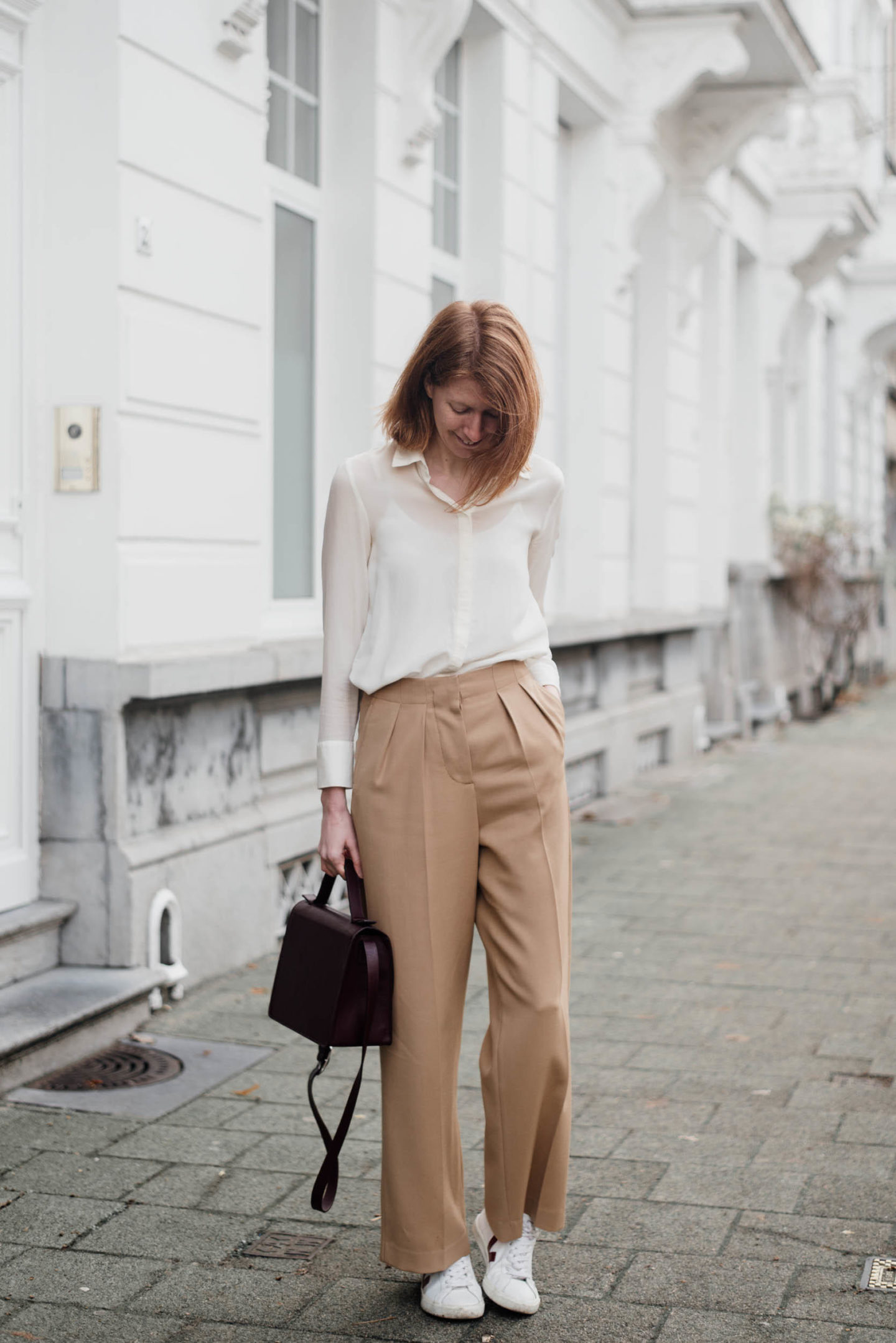 Winter wide store leg trousers