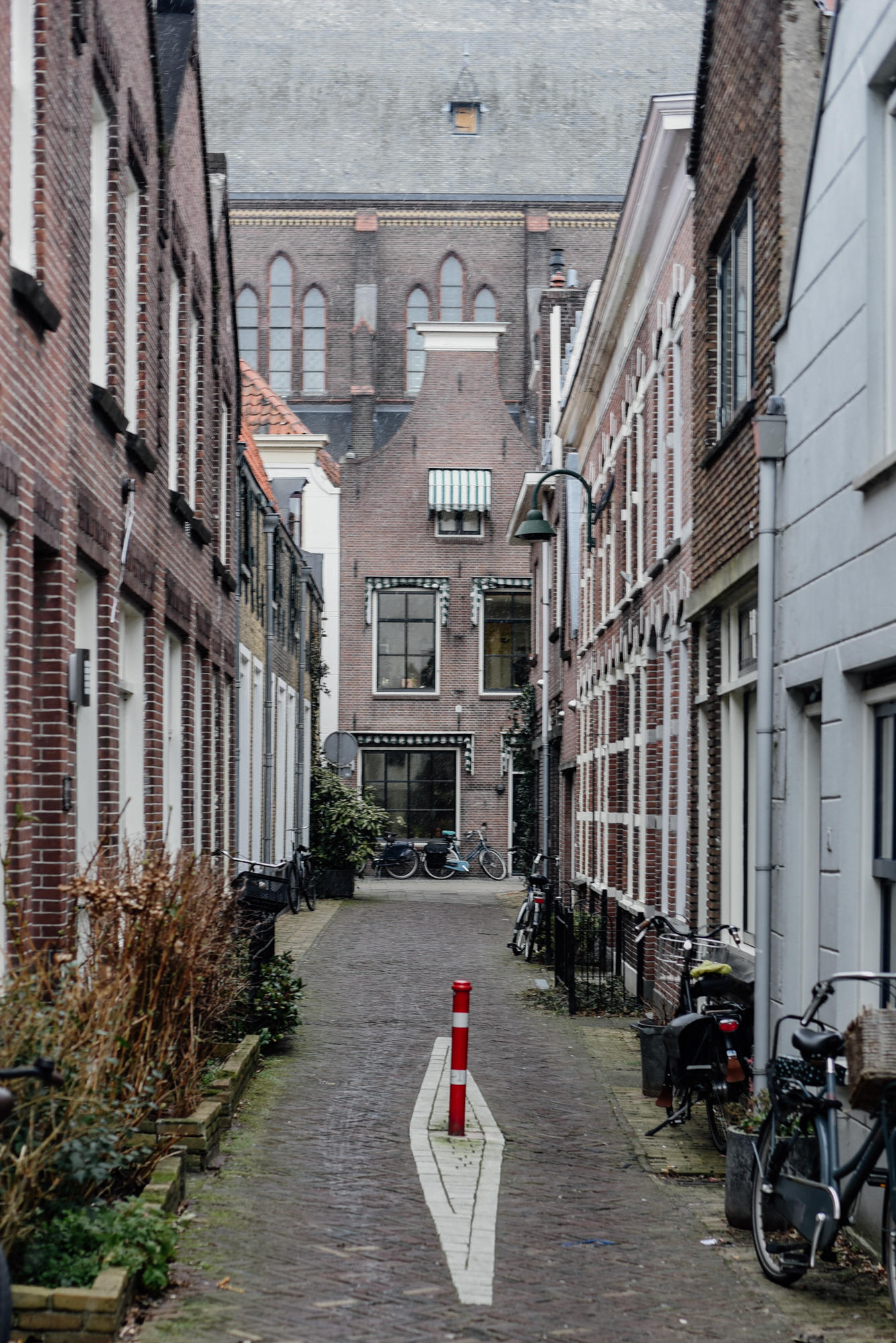 Street in Gouda The Netherlands