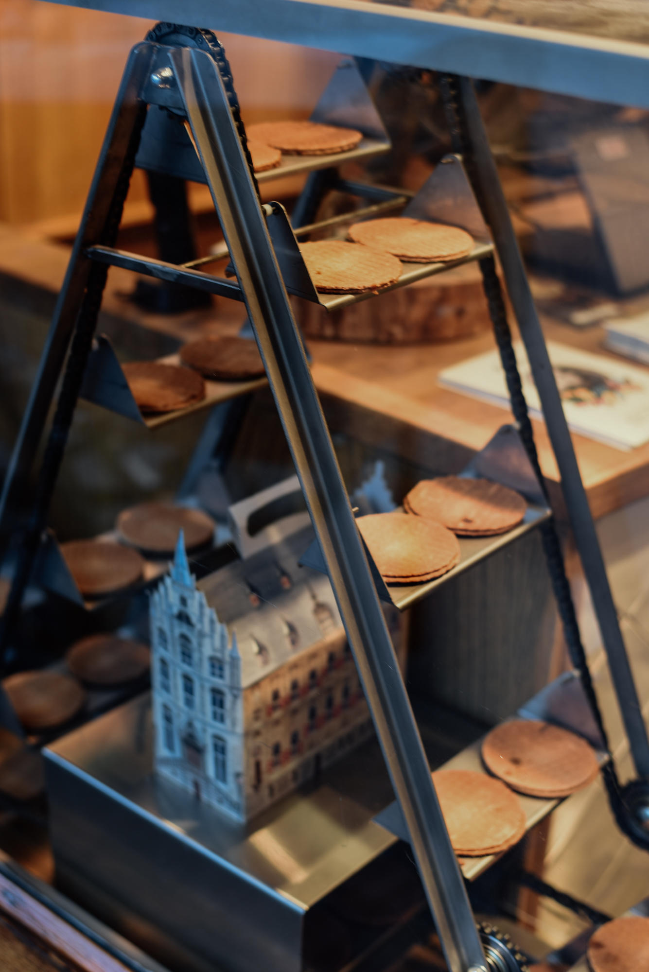 Stroopwafel carousel in Gouda, The Netherlands