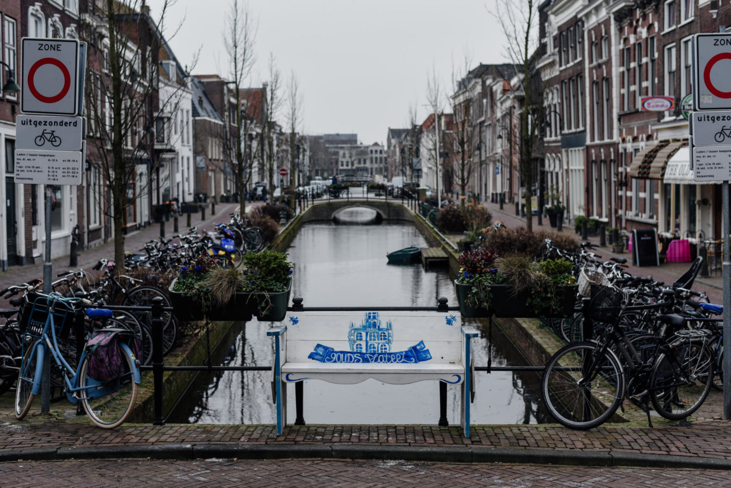 Water Canals in Gouda The Netherlands