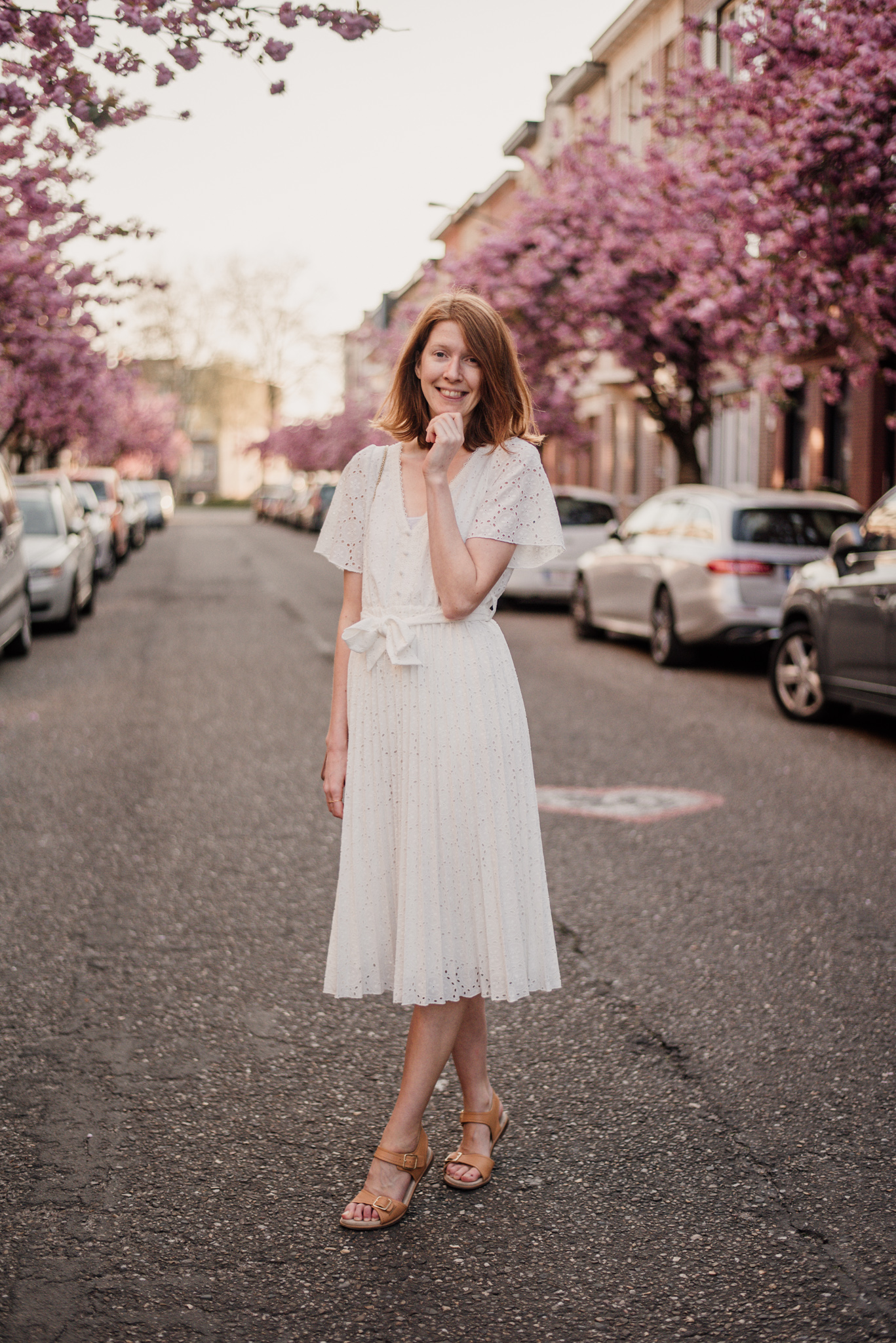 Outfit with Sézane dress for spring