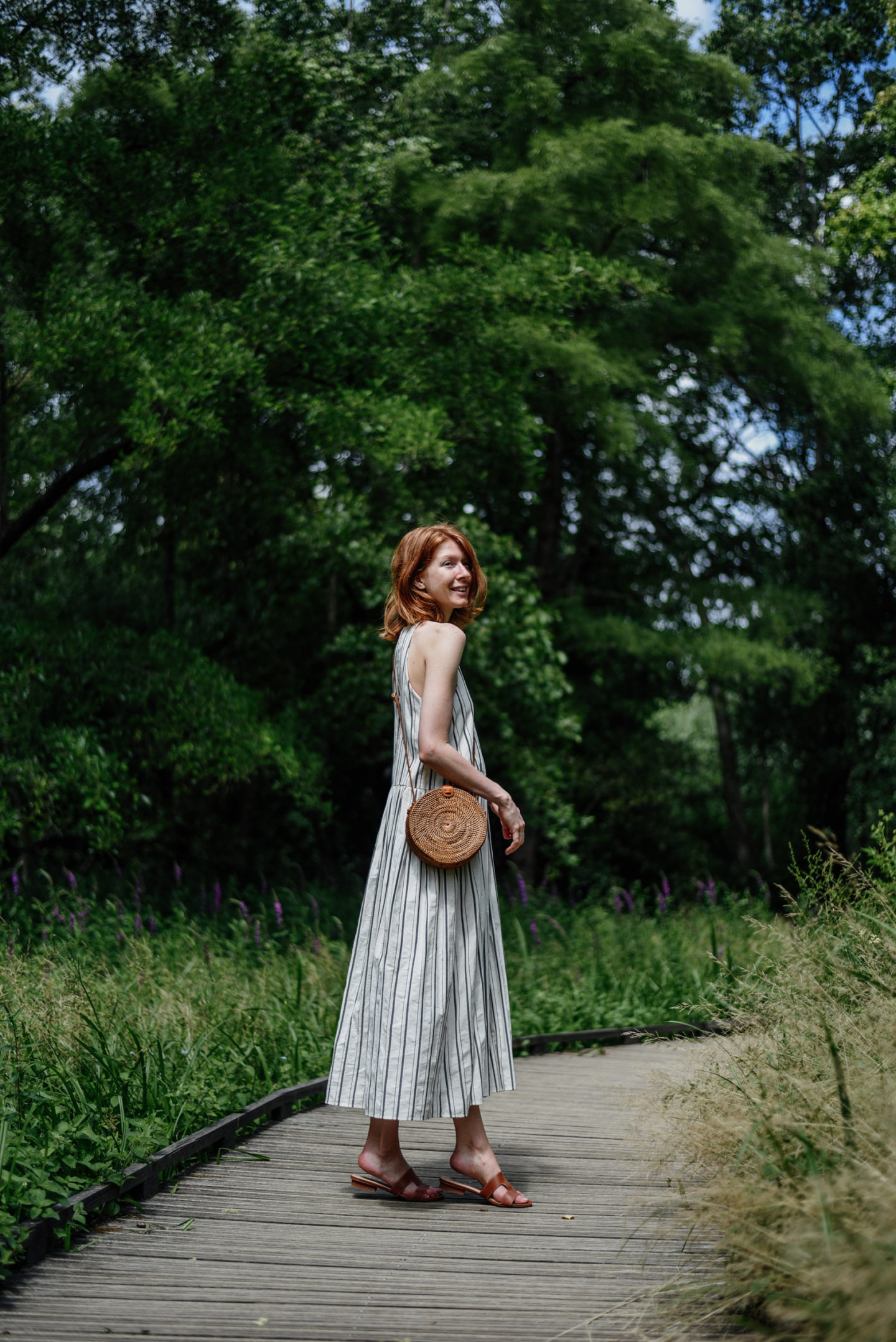Striped Maxi Dress for Summer • The Ginger Diaries