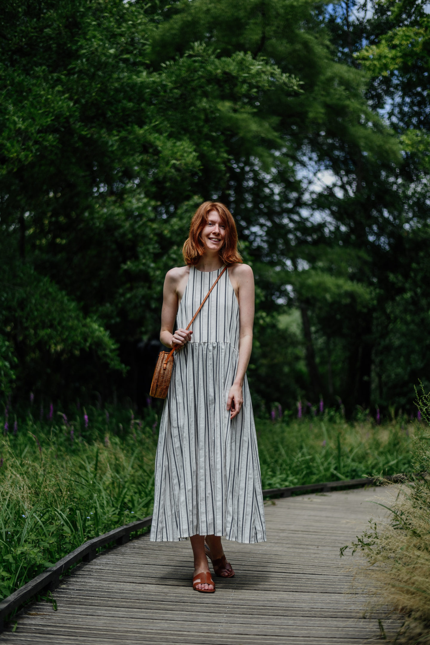 Striped Maxi Dress for Summer • The Ginger Diaries