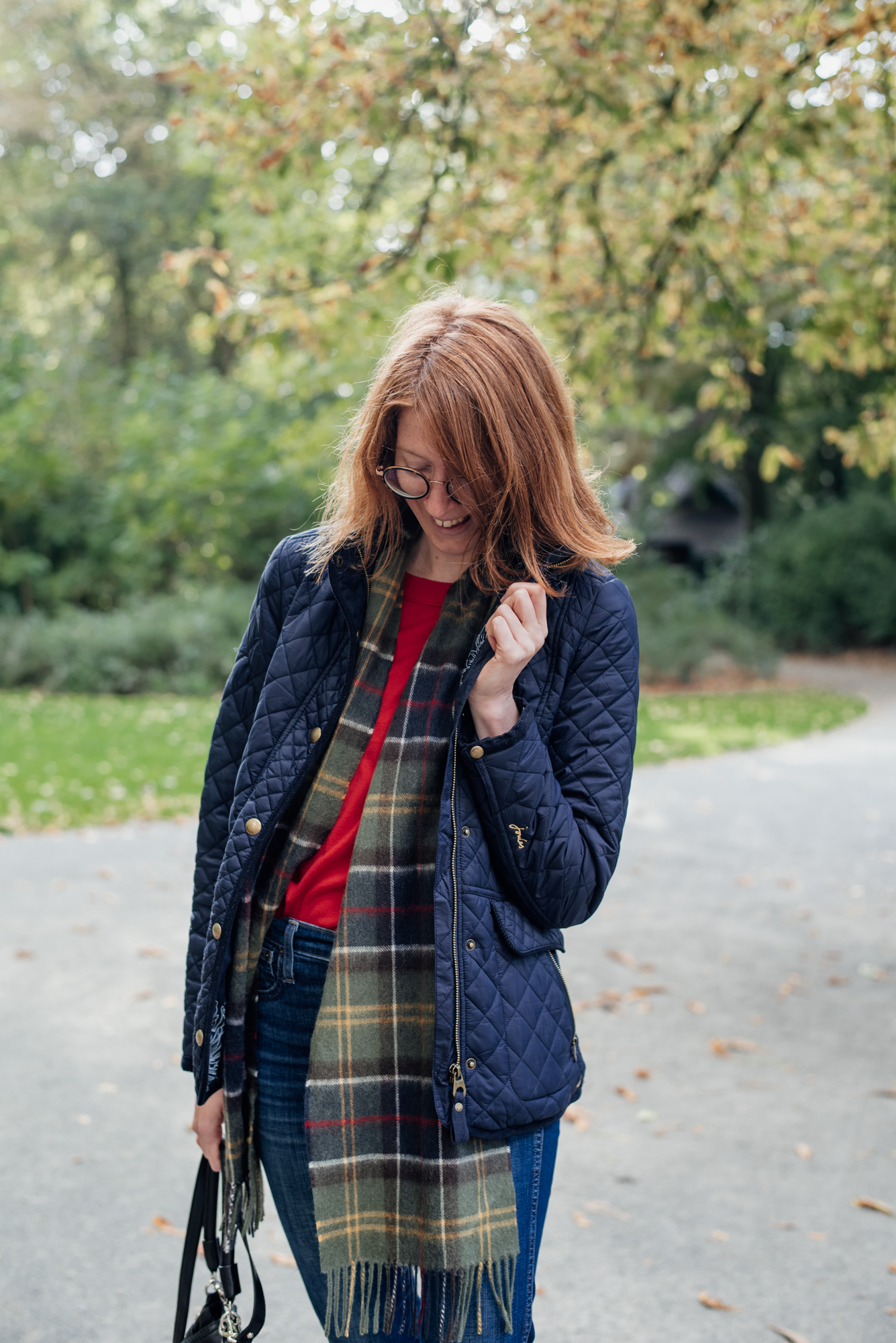 Joules tartan clearance jacket